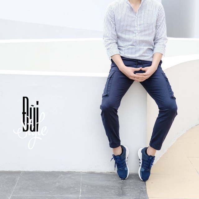 กางเกง LINEN CARGO สําหรับผู้ชาย - COBAN