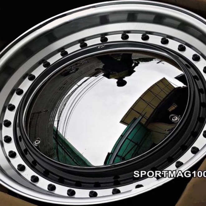 ล้อแม็กซ์ RET Rew024  สีขอบเงาหมุดดำ  7.5-17นิ้ว 4รู100/รู114 ET38 [19004]