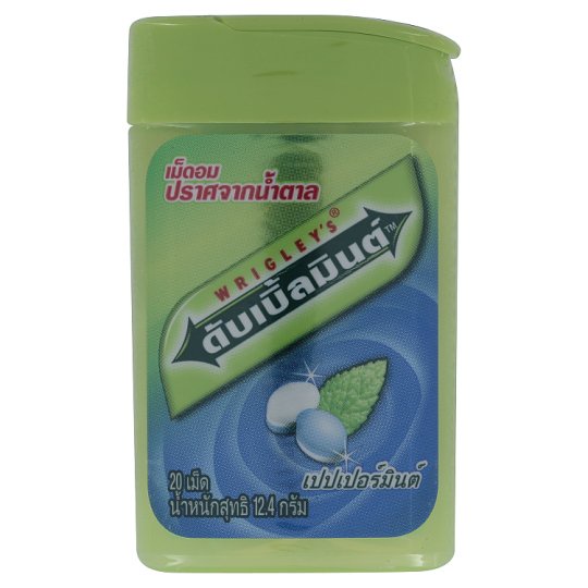 🔥HOT🔥 ริกลี่ย์ ดับเบิ้ลมินต์ เม็ดอมปราศจากน้ำตาลกลิ่นเปปเปอร์มินต์ 20 เม็ด Wrigley's Doublemint Pepp