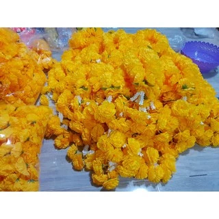 พวงมาลัยดาวเรือง (กลาง) ถูกที่สุด ร้อยแน่น งานสวย