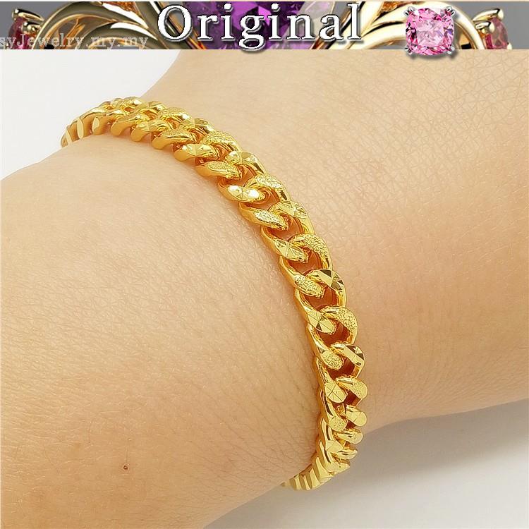 Gelang mas 916 tulen เชื่อถือได้รูปแบบใหม่