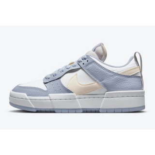 พร้อมส่ง️2021 สตรี Nike Dunk Low Disrupt Summit White/Desert Sand-Ghost-Sail DJ3077-100 กีฬารองเท้าผ้าใบรองเท้า