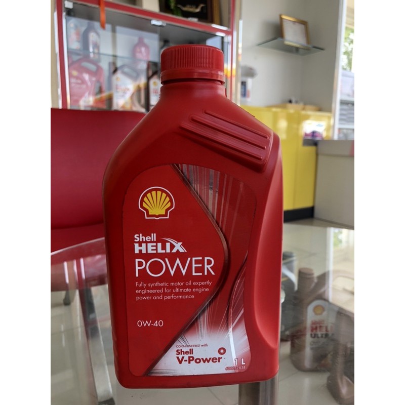 Shell น้ำมันเครื่องสังเคราะห์แท้ Helix Power เบนซิน 0W-40 1L