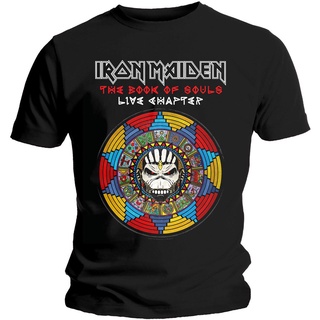 Yuanl5 เสื้อยืดผ้าฝ้าย 100% พิมพ์ลาย Iron Maiden Book Of Souls Live Chapter โอเวอร์ไซซ์ สําหรับผู้ชายสามารถปรับแต่งได้