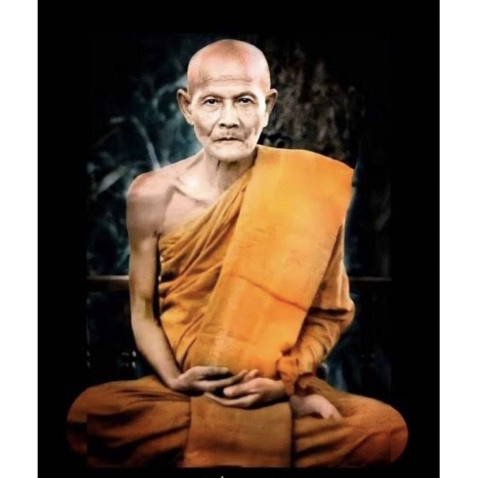 ภาพมงคล รูปภาพหลวงปู่มั่น Luang Pu Mun ขนาด  A3 12x18 นิ้ว ไม่มีกรอบ , A4 8×12 นิ้ว มีกรอบ และ A5 5x