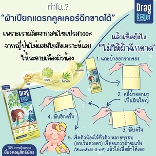 Dragkooler ผ้าเปียกผสมสมุนไพรสำหรับเช็ดตัวลดไข้เด็ก เซต 4 กล่อง