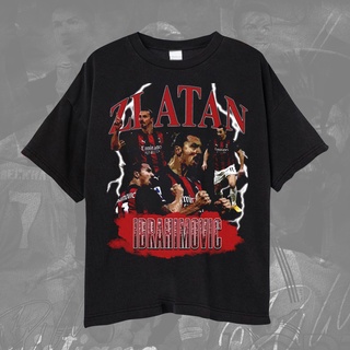 เสื้อยืด พิมพ์ลาย Ac Milan Zlatan Ibrahimovic Ibrahimovic สําหรับผู้ชาย และผู้หญิงS-5XL