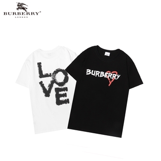 【NEW】BBr ผู้ชายและผู้หญิงแฟชั่นลำลองเสื้อยืดแขนสั้น