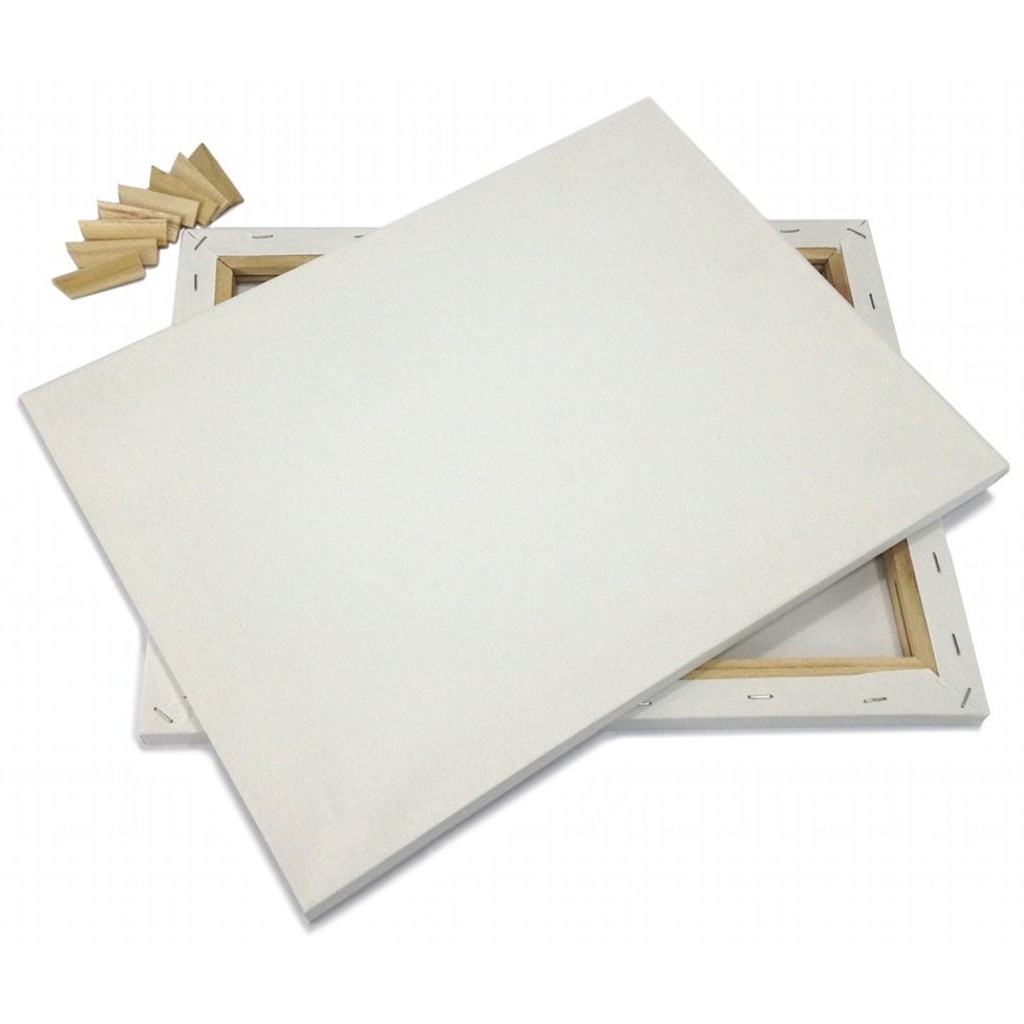 STRETCHED CANVAS BOARD FRAME สําหรับสีอะคริลิกและสีน้ํามัน | DRAWING CANVAS BOARD kertas Miyak Lauki