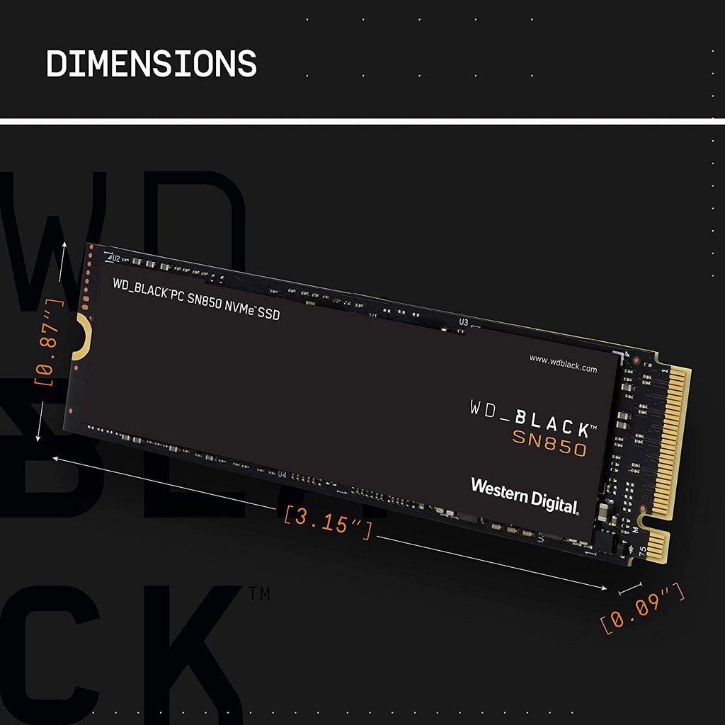 1tb Ssd เอสเอสด Wd Black Sn850 Pcie Nvme M 2 2280 Wds100t1x0e Without Heatsink ร บประก น 5 ป ค ณภาพส ง