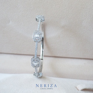 Neriza Jewelry/ กำไลเพชรสังเคราะห์ ประกายเทียบเท่าเพชรแท้ NB010