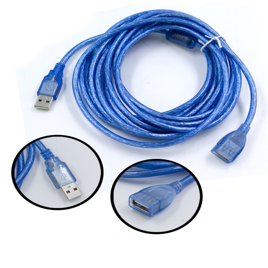 สาย USB 2.0( Male to Female ) ผู้ - เมีย เพิ่มความยาว USB ยาว  1.8m, 3m, 5m,(สายคุณภาพดี)