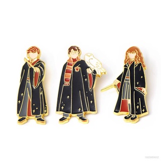 Yb2 เข็มกลัดโลหะ รูปการ์ตูนอนิเมะ Harry Potter Hermione Pin เครื่องประดับแฟชั่น สําหรับห้อยกระเป๋า BY2