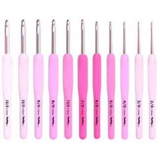 Tulip Etimo rose crochet hook เข็มโครเชต์ด้ามชมพูของแท้ ผลิตญี่ปุ่น