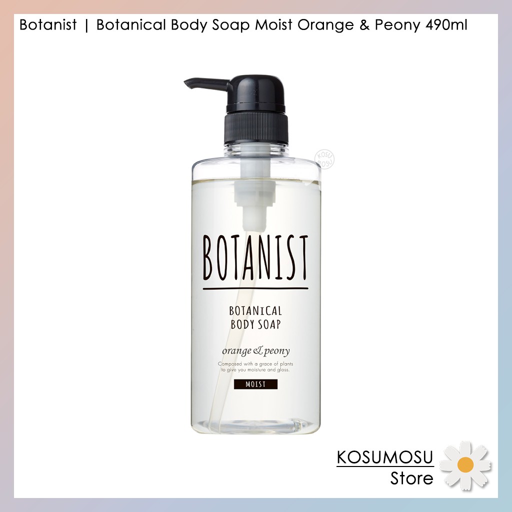 Botanist | Botanical Body Soap Moist Orange & Peony 490ml | สบู่เหลวอาบน้ำโบทานิส กลิ่นส้มและดอกโพนี