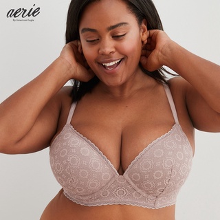 Aerie Real Happy Plunge Push Up Bra เสื้อชั้นใน ผู้หญิง ดันทรง (ABR 073-4867-121)