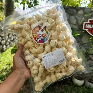 Dogfin กระดูกผูกขาว สำหรับสุนัข ขนาด 500g. และ 1 กิโลกรัม