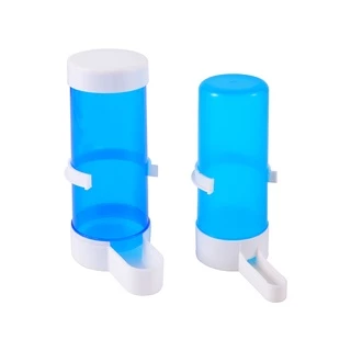 สัตว์เลี้ยงนกเครื่องดื่มอัตโนมัติ Feeder Blue Bird Feeder Bird Cage Parrot Feeding เครื่องมืออัตโนมัติ Feeder ชามและเครื่องดื่ม