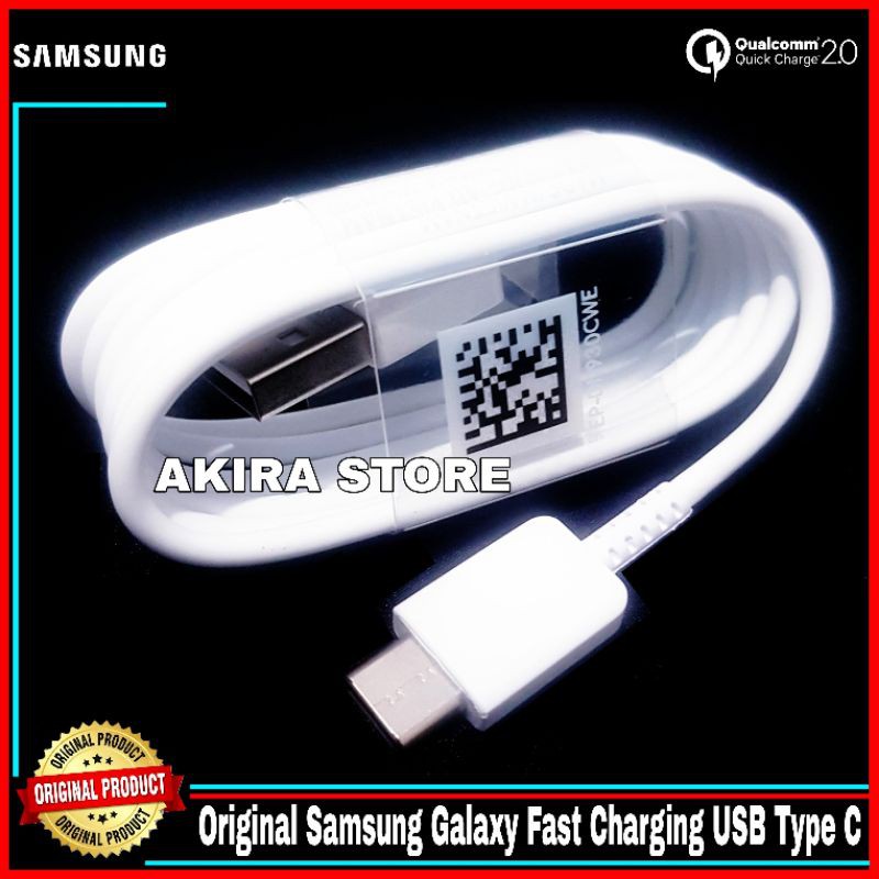 สายเคเบิลข้อมูล Samsung Galaxy A02s ของแท้ 100% ชาร์จเร็ว USB Type C