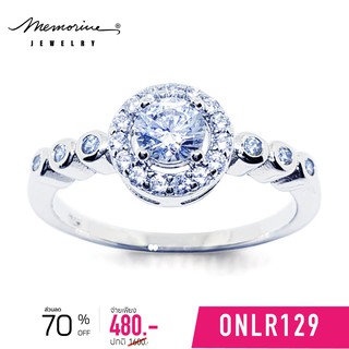 Memorine Jewelry แหวนเงินแท้ 925 ฝังเพชรสวิส (CZ) : ONLR129