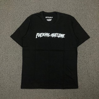 เสื้อยืด พิมพ์ลายโลโก้ Awesome FUCKING สีดํา ไซซ์ M