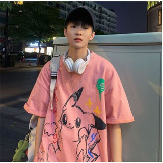 Runpee-G024 📢💥 เสื้อยืดผ้านิ่ม ลายปิก้า ปิก้า จุ๊กก น่ารักกกกกกก 🥰💖