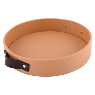 Other tableware TRAY KL HONEY S 26CM PVC CREAM Tableware Kitchen equipment อุปกรณ์บนโต๊ะอาหารอื่นๆ ถาดทรงกลม KL HONEY S