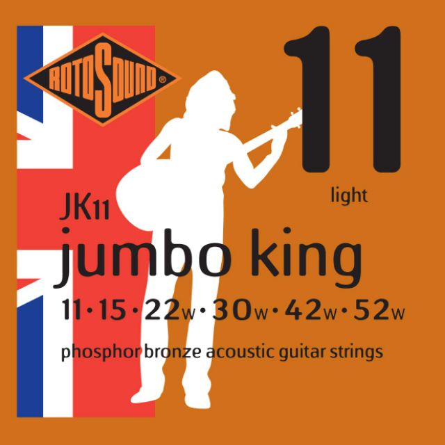 Rotosound สายกีต้าร์โปร่ง ขนาด 0.10 – 0.52 รุ่น JK10