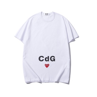 เสื้อยืดสีขาวเสื้อยืดแขนสั้น ผ้าฝ้าย พิมพ์ลาย Chuan PLA y-CDG สไตล์สตรีท สําหรับผู้ชาย และผู้หญิง