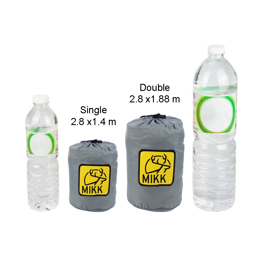 เปลสำหรับเดินป่า Mikk ผ้าไนลอน Ripstop สัมผัสนุ่ม พร้อมสายคล้องแบบแบนและคาราบิเนอร์ - รูปที่ 7