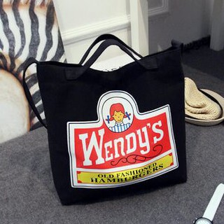 กระเป๋าผ้าสกรีนลาย wendys