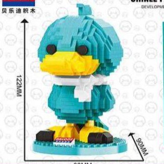 ตัวต่อ นาโนบล็อก เป็ดเขียว แสนน่ารัก  จำนวนตัวต่อ 746 ชิ้น_BALODY 18096