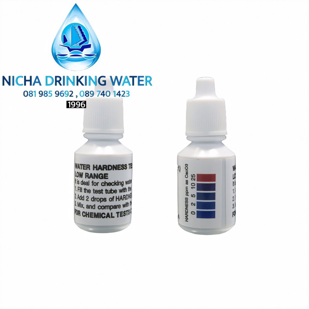 Water Hardness Tester(JDS.BP.)น้ำยาตรวจวัดความกระด้างของน้ำ 15 ml. พร้อมหลอดสำหรับเทส