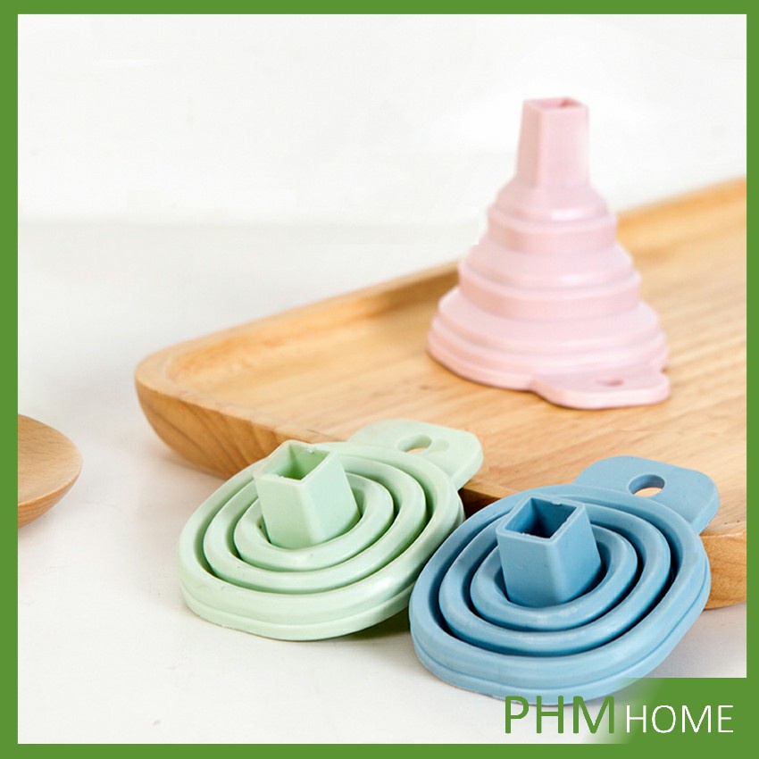 พกพาสะดวก กรวยซิลิโคน พับเก็บประหยัดพื้นที่ Silicone funnel - รูปที่ 5