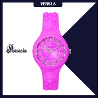 [ของแท้] Versus by Versace นาฬิกาข้อมือ ผู้หญิง รุ่น VERSUS SOQ03-0015 FIRE ISLAND PINK DIAL,RUBBER STRAP paurasia