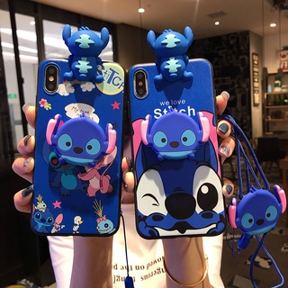 เคสโทรศัพท์มือถือ ลายสติตช์น่ารัก พร้อมตุ๊กตา และสายคล้อง สําหรับ OPPO A96 4G A15 A15s A16 4G A55 5G A56 A94 4G A53s 5G A93 A5 A3S A12E A7 A5S A12 A9 2020 A5 2020