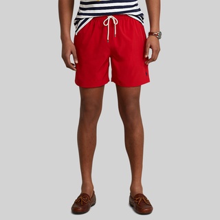 Polo Ralph Lauren TRUNKS 5.75-Inch Traveler Classic Swim Trunk กางเกงว่ายน้ำ รุ่น MNPOSWM17620192 สี 600 RED