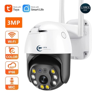 Tuya Smart Life PTZ （PTZ90）3MP FHDกันน้ำกลางแจ้งIPกล้องP2P WiFi