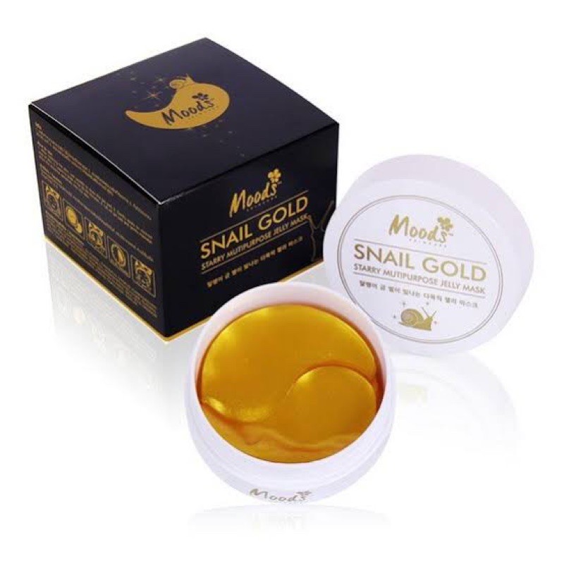 Moods SNAIL Gold starry multipurpose Jelly eye mask 🖤