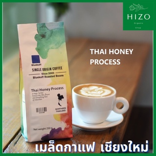 เมล็ดกาแฟอาราบิก้า Honey เกรดพรีเมี่ยม  คั่วสด ใหม่ จากเชียงใหม่ ปริมาณ 250กรัม เมล็ดกาแฟไทย อาราบิก้า100%