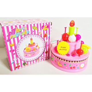 ของเล่น ชุดแต่งหน้าเค้กมินิ รุ่นมีเสียงเพลง HBD + มีไฟ