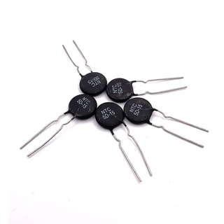 NTC 5D15 Thermistor Resistor เส้นผ่าศูนย์กลาง15mmแพ็ค5ตัว