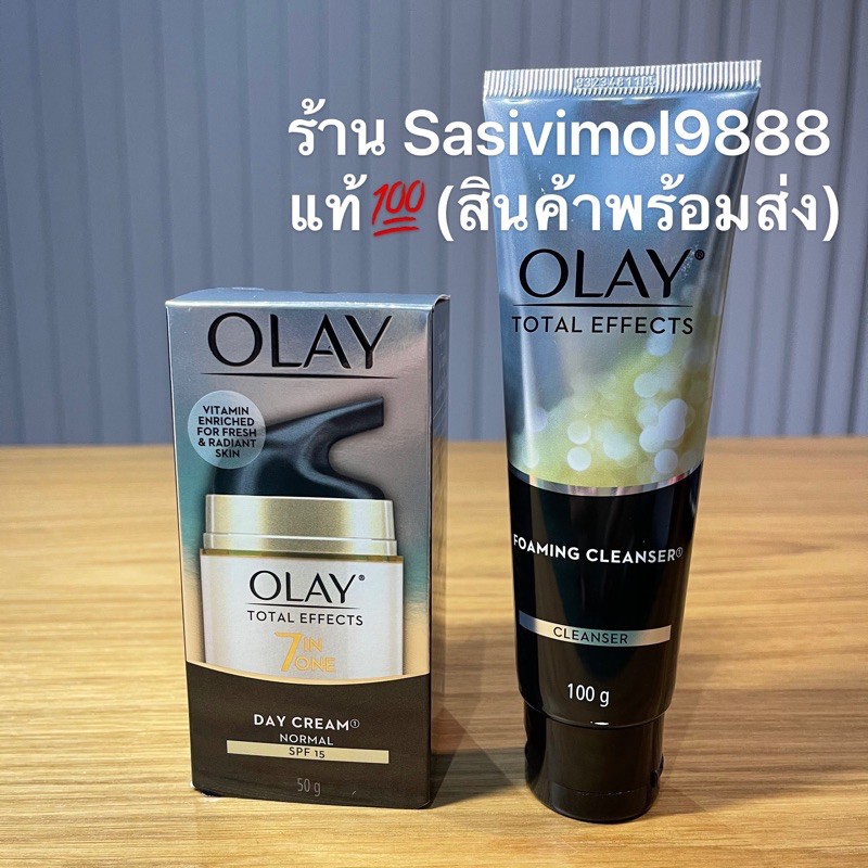 OLAY Total Effects Foaming Cleanser 100g +โททัล เอฟเฟ็คส์ 7 อิน 1 เดย์ครีม นอร์มัล SPF15