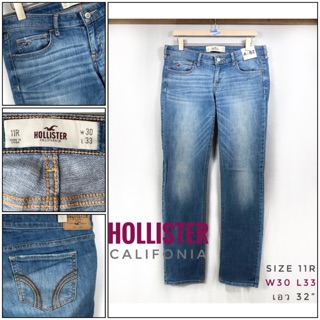 A-82&gt;&gt;กางเกงยีนส์ แบรนด์ Hollister แบรนด์แท้มือสองญี่ปุ่นสภาพใหม่ เอว32