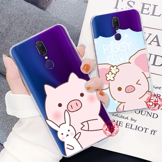 เคสโทรศัพท์มือถือ Tpu ลายการ์ตูนหมูสําหรับ Oppo F11 F 1 Plus R9 R9S R15 R17 Pro Ax5S A7X Ax7 42 S