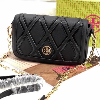 💯 New !!! TORY BURCH BLACK SAFFIANO CROSSBODY FACTORY OEM HK 🍭