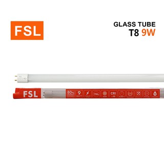 หลอดนีออน FSL-TL8-TUBE-9W-MK แสงขาวและวอร์มไวท์