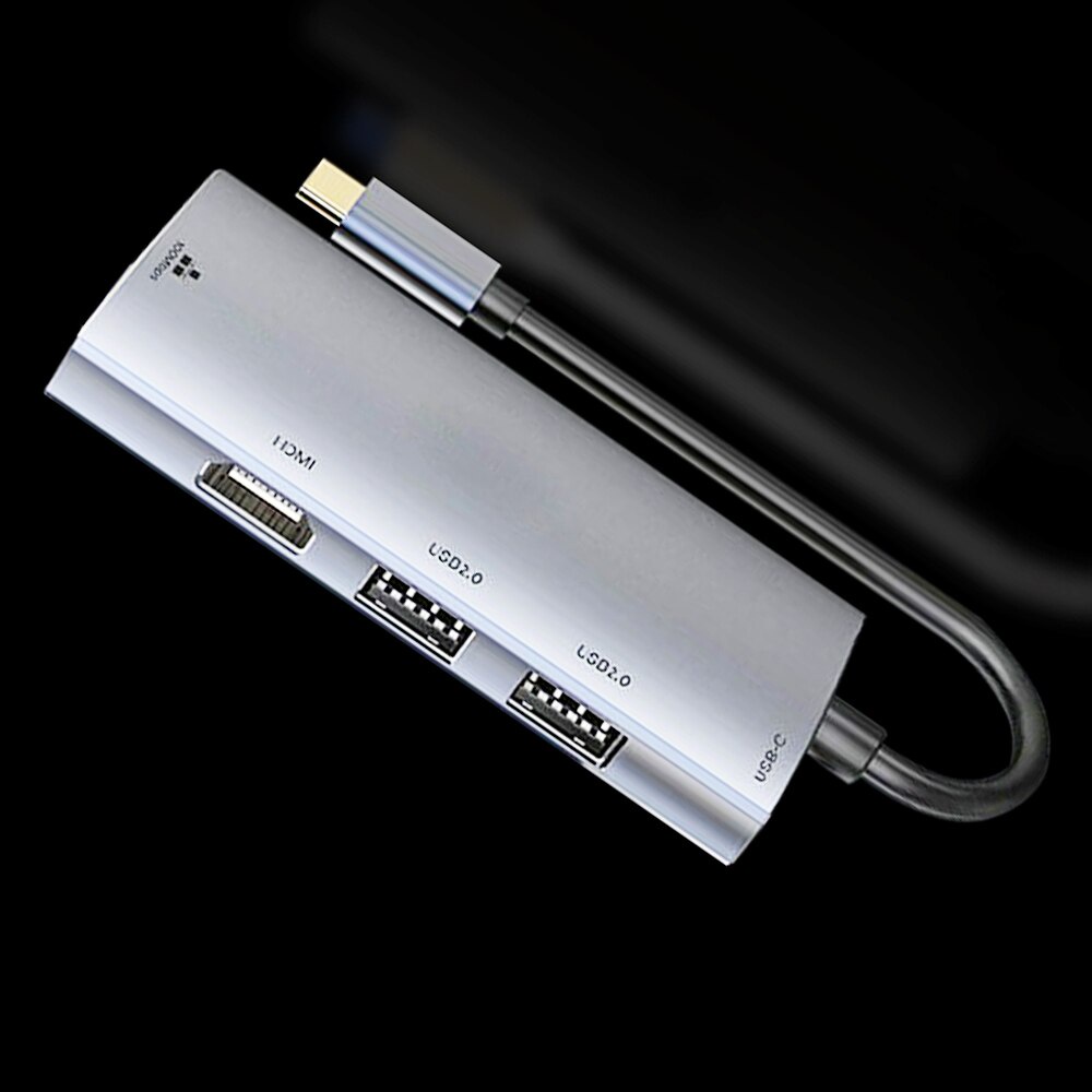 Usb Type C Hub Hdmi-อะแดปเตอร์เข้ากันได้กับ Usb3.1 To Rj45 Gigabit ...