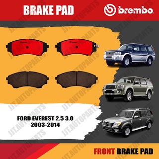 Brembo ผ้าเบรค FORD EVEREST 2.5 3.0 2003-2014 ฟอร์ด เอเวอร์เรส ปี 2003-2014 [คู่หน้า]