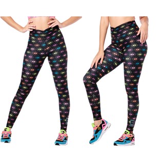 Zumba Luck High Waisted Ruched Leggings (กางเกงเลคกิ้งออกกำลังกายซุมบ้าและโยคะ)